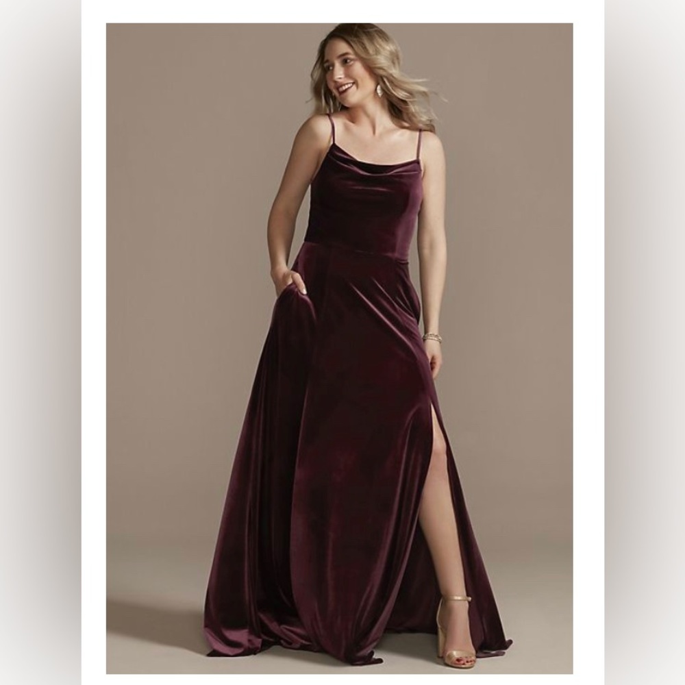 Wine Bridesmaids Dress